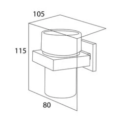 Tiger Bekerhouder Items Hangend Met Beker Chroom 11 Tiger Bekerhouder Items Hangend Met Beker Chroom -Badkamer Verkoop 123 1034