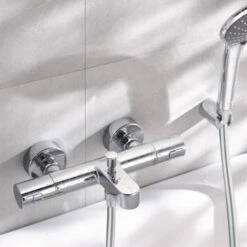 Grohe Thermostatische Badkraan Precision Joy Chroom 15 Cm 9 Grohe Thermostatische Badkraan Precision Joy Chroom 15 Cm -Badkamer Verkoop 123 107