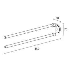 Tiger Handdoekhouder Urban 2-Armig Wit 19 Tiger Handdoekhouder Urban 2-Armig Wit -Badkamer Verkoop 123 1070
