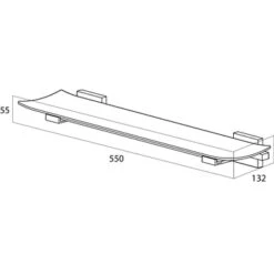Tiger Planchet Zenna Chroom/Wengé 13 Tiger Planchet Zenna Chroom/Wengé -Badkamer Verkoop 123 1257
