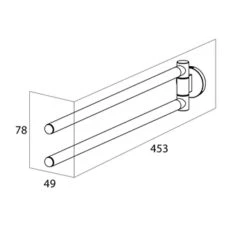 Tiger Handdoekhouder Noon 2-armig Zwart 9 Tiger Handdoekhouder Noon 2-armig Zwart -Badkamer Verkoop 123 1261