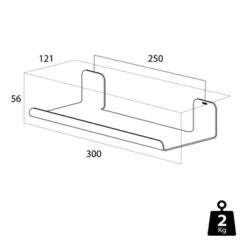 Tiger Planchet Colar RVS 30 Cm 17 Tiger Planchet Colar RVS 30 Cm -Badkamer Verkoop 123 1301