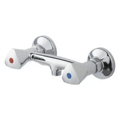 OK Douchekraan 2-knops Chroom 15 Cm