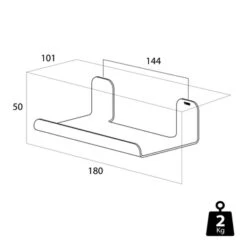 Tiger Planchet Colar 18 Cm Zwart 19 Tiger Planchet Colar 18 Cm Zwart -Badkamer Verkoop 123 1347
