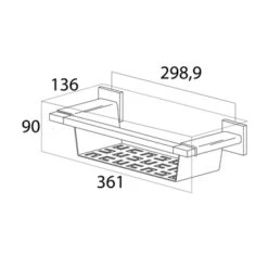 Tiger Wandkorf Items RVS 9 Tiger Wandkorf Items RVS -Badkamer Verkoop 123 1360