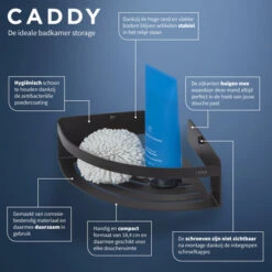 Tiger Caddy Hoekkorf Klein Zwart 14 Tiger Caddy Hoekkorf Klein Zwart -Badkamer Verkoop 123 1378