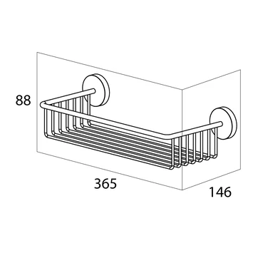 Handson Wandkorf Smart Chroom 4 Handson Wandkorf Smart Chroom - Afbeelding 2