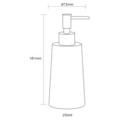 Sealskin Pierra Zeepdispenser Grijs 14 Sealskin Pierra Zeepdispenser Grijs -Badkamer Verkoop 123 1584