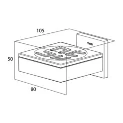 Tiger Zeepbakje Items Hangend RVS 9 Tiger Zeepbakje Items Hangend RVS -Badkamer Verkoop 123 1589