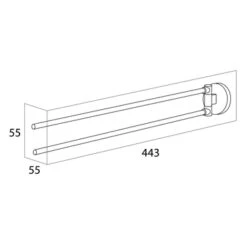Handson Handdoekrek Smart Met Draaibare Armen Chroom -Badkamer Verkoop 123 16