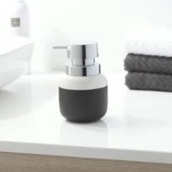 Sealskin Zeepdispenser Sphere Porcelein Zwart -Badkamer Verkoop 123 1622