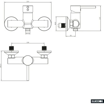 Handson Douchekraan Oscar Chroom 15 Cm 4 Handson Douchekraan Oscar Chroom 15 Cm - Afbeelding 2