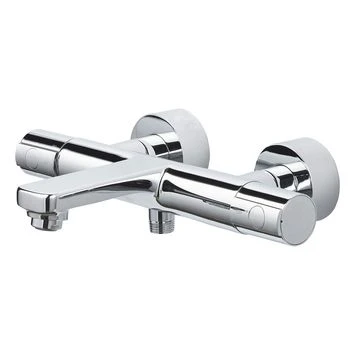 Aqualino Thermostatische Badkraan Elvo Chroom 15 Cm 3 Aqualino Thermostatische Badkraan Elvo Chroom 15 Cm