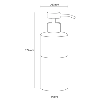 Sealskin Zeepdispenser Doppio Bruin 10 Sealskin Zeepdispenser Doppio Bruin - Afbeelding 8