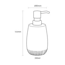 Sealskin Zeepdispenser Braid Wit 16 Sealskin Zeepdispenser Braid Wit -Badkamer Verkoop 123 1706