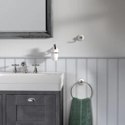 Tiger Ivy Beweegbare Handdoekring Chroom/wit -Badkamer Verkoop 123 1733