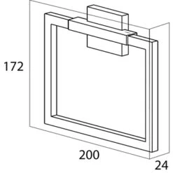 Tiger Zenna Handdoekring Chroom/wenge 11 Tiger Zenna Handdoekring Chroom/wenge -Badkamer Verkoop 123 1756