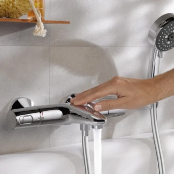 Grohe Thermostatische Badkraan Precision Trend Chroom 15 Cm 7 Grohe Thermostatische Badkraan Precision Trend Chroom 15 Cm - Afbeelding 5