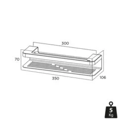 Tiger Douchemand Met Handdoekhouder Caddy Rvs -Badkamer Verkoop 123 1804
