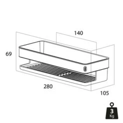 Tiger Douchemand Carv 28 Cm Zwart 17 Tiger Douchemand Carv 28 Cm Zwart -Badkamer Verkoop 123 1812