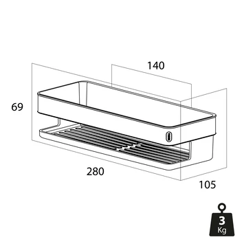 Tiger Douchemand Carv 28 Cm Zwart 10 Tiger Douchemand Carv 28 Cm Zwart - Afbeelding 8
