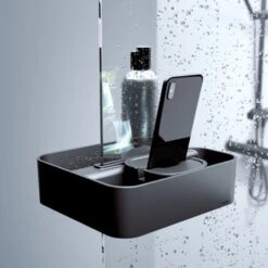 Tiger Douchemand Voor Douchewand 2-store Zwart -Badkamer Verkoop 123 1836