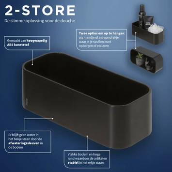 Tiger Wandrek/douchemand 2-store 25cm Zwart 16 Tiger Wandrek/douchemand 2-store 25cm Zwart - Afbeelding 14