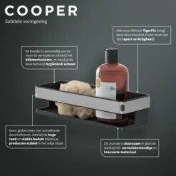 Tiger Douchemand Cooper 28 Cm RVS/zwart -Badkamer Verkoop 123 1900