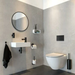 Tiger Wandrek/douchemand 2-store 25cm Wit -Badkamer Verkoop 123 1924