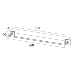 Tiger Handdoekrek Melbourne Chroom -Badkamer Verkoop 123 1932