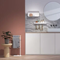 Sealskin Brix Wandrek Met Handdoekrek 55 Cm Wit 21 Sealskin Brix Wandrek Met Handdoekrek 55 Cm Wit -Badkamer Verkoop 123 2121