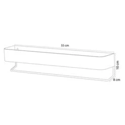 Sealskin Brix Wandrek Met Handdoekrek 55 Cm Wit 22 Sealskin Brix Wandrek Met Handdoekrek 55 Cm Wit -Badkamer Verkoop 123 2122