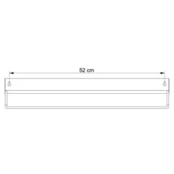 Sealskin Brix Wandrek Met Handdoekrek 55 Cm Wit 23 Sealskin Brix Wandrek Met Handdoekrek 55 Cm Wit -Badkamer Verkoop 123 2123