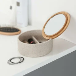 Sealskin Spiegeldoosje Grace Zand -Badkamer Verkoop 123 2133