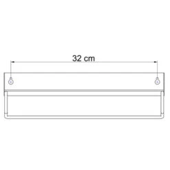 Sealskin Brix Wandrek Met Handdoekrek 35 Cm Wit 21 Sealskin Brix Wandrek Met Handdoekrek 35 Cm Wit -Badkamer Verkoop 123 2144