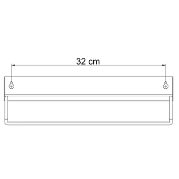 Sealskin Brix Wandrek Met Handdoekrek 35 Cm Wit 10 Sealskin Brix Wandrek Met Handdoekrek 35 Cm Wit - Afbeelding 8