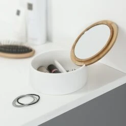 Sealskin Spiegeldoosje Grace Wit -Badkamer Verkoop 123 2152