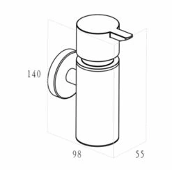 Marho Zeepdispenser Luxor Brons Koper -Badkamer Verkoop 123 2171