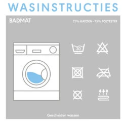 Sealskin Badmat Bandra 60x60cm Zwart -Badkamer Verkoop 123 2221