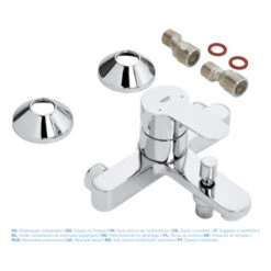 Grohe Badkraan Start Edge Chroom 15 Cm 9 Grohe Badkraan Start Edge Chroom 15 Cm -Badkamer Verkoop 123 228