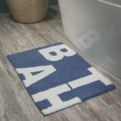 Sealskin Badmat Littera Blauw 90x60 Cm -Badkamer Verkoop 123 2345