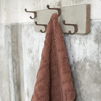 Sealskin Badmat Aztec 60x90cm Donkerroze 7 Sealskin Badmat Aztec 60x90cm Donkerroze - Afbeelding 5