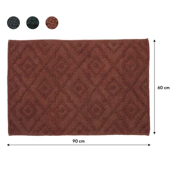 Sealskin Badmat Aztec 60x90cm Donkerroze 13 Sealskin Badmat Aztec 60x90cm Donkerroze - Afbeelding 11