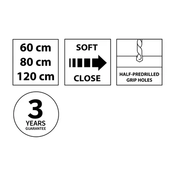 Tiger Maryport Badkamermeubelset 60 Cm Mat Wit Met Wit Glanzende Polybeton Wastafel En Matzwarte Grepen 10 Tiger Maryport Badkamermeubelset 60 Cm Mat Wit Met Wit Glanzende Polybeton Wastafel En Matzwarte Grepen - Afbeelding 8