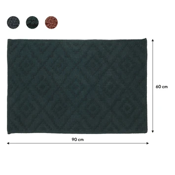 Sealskin Badmat Aztec 60x90cm Donkergroen 9 Sealskin Badmat Aztec 60x90cm Donkergroen - Afbeelding 7