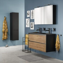 Sealskin Badmat Trellis Zwart 60x90cm -Badkamer Verkoop 123 2448