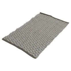 Differnz Badmat Devon Grijs Wit 50x80 Cm -Badkamer Verkoop 123 2459