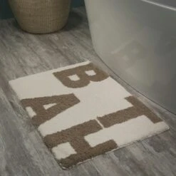 Sealskin Badmat Littera Ivoor 90x60 Cm 7 Sealskin Badmat Littera Ivoor 90x60 Cm -Badkamer Verkoop 123 2477