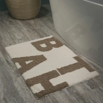 Sealskin Badmat Littera Ivoor 90x60 Cm 5 Sealskin Badmat Littera Ivoor 90x60 Cm - Afbeelding 3