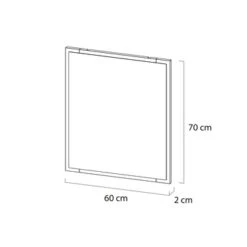 Tiger S-line Frame Spiegel 60x70 Cm Mat Wit 11 Tiger S-line Frame Spiegel 60x70 Cm Mat Wit -Badkamer Verkoop 123 2690